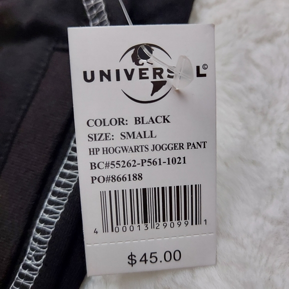 Harry Potter Hogwarts Universal Studios Black High Rise Joggers Size S - Picture 11 of 12